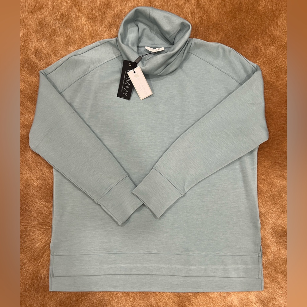 NWT Cable & Gauge Light Blue Turtle Neck Sweater